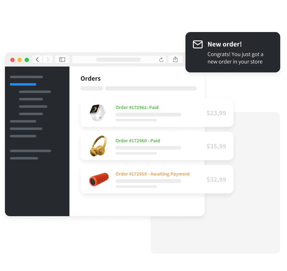 order management - free online store